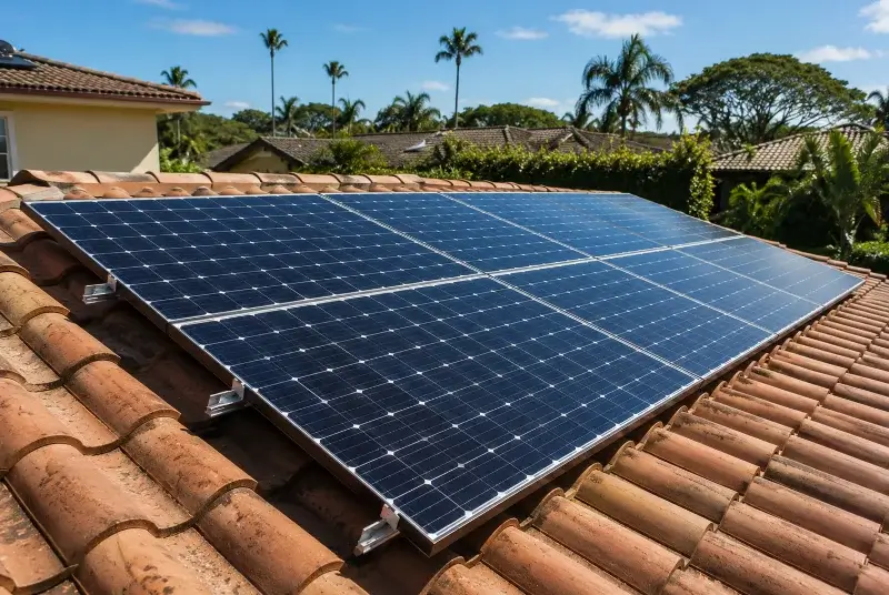 Installation de panneaux solaires à Saint-Gondran